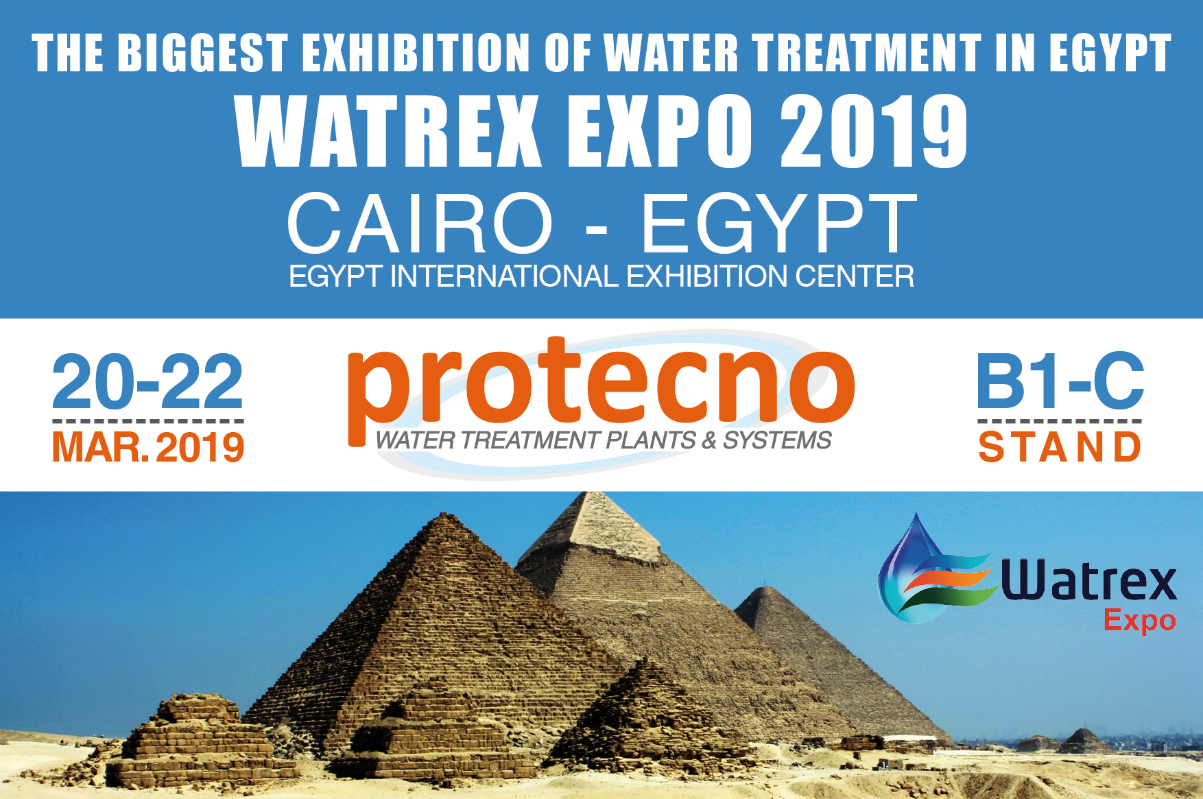 WATREX EXPO 2019! MARCH 20-22, CAIRO.